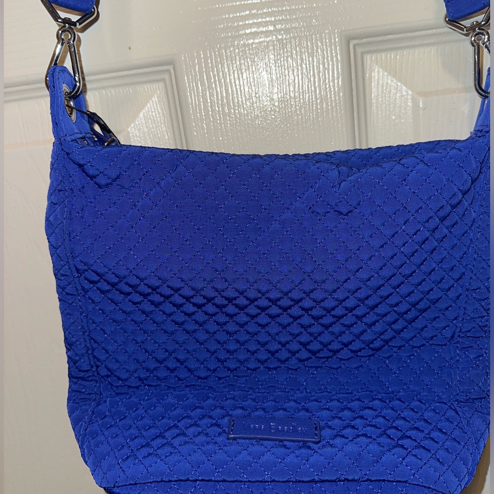 NWT Vera Bradley Carson Mini Hobo Crossbody Bag in Gage Blue Quilted - Picture 5 of 12